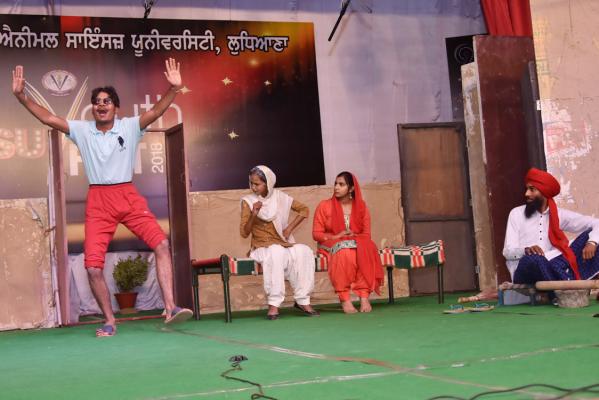 Theatre peformance by students in 9th Youth festival on 15-11-2018